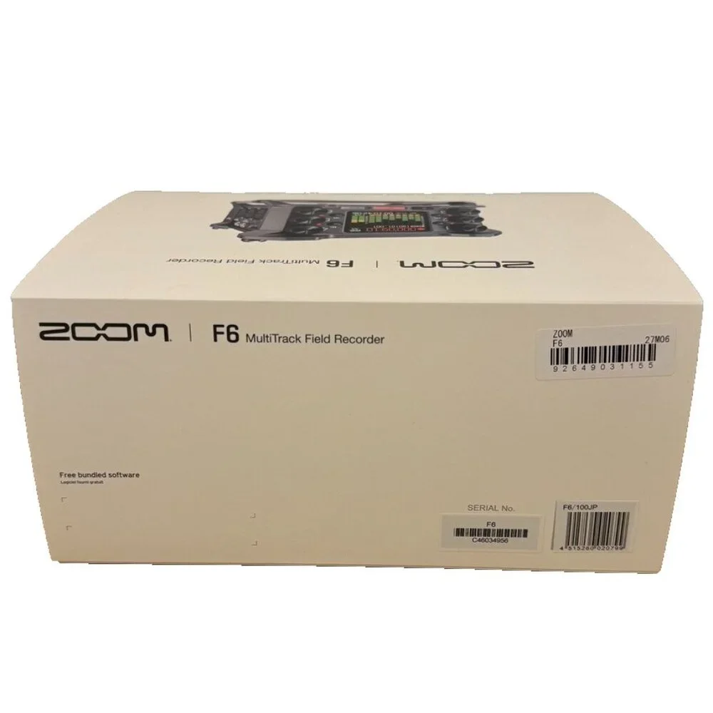 Zoom F6 Multi Track Field Recorder 32-Bit Float Recording Japan New